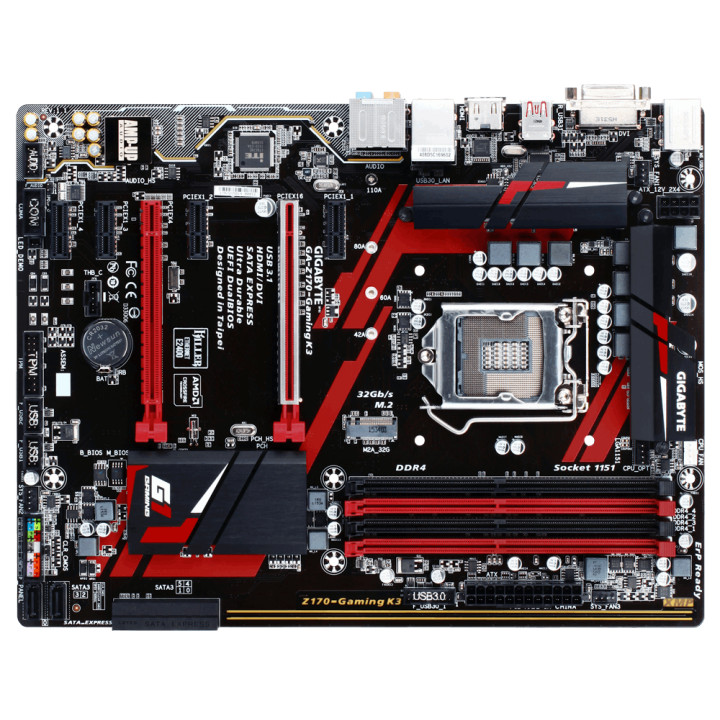Дънна платка Gigabyte Z170 GAMING K3 LGA1151