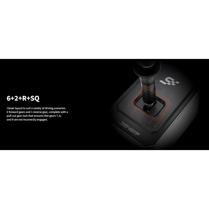 Професионален шифтър SIMAGIC Hybrid H-Pattern Sequential Shifter S505, 8 Стави, USB - 8X - 6