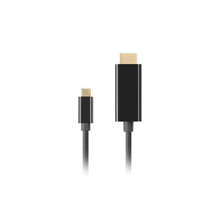 Кабел LANBERG USB-C към HDMI, 0.5m 4K 60Hz - CA-CMHD-10CU-0005-BK - 2