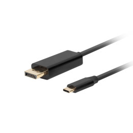 Кабел Lanberg USB-C към DisplayPort, 3m, 4K 60Hz, черен - CA-CMDP-10CU-0030-BK - 1