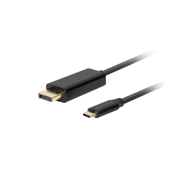 Кабел Lanberg USB-C към DisplayPort, 3m, 4K 60Hz, черен - CA-CMDP-10CU-0030-BK - 1