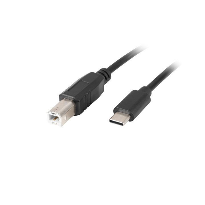 Кабел Lanberg USB-C към USB-B, 3m - CA-USBA-14CC-0030-BK - 1
