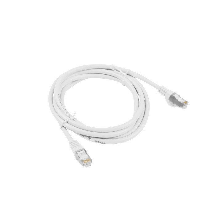 Patch кабел LANBERG CAT.6 FTP, 3m, RJ-45, White - PCF6-10CC-0300-W - 2