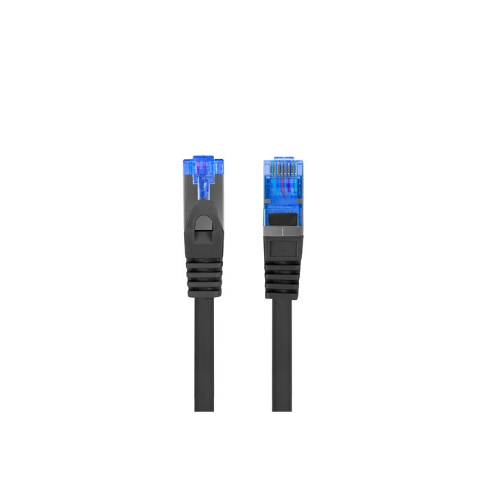 Кабел Lanberg Cat. 6A S/FTP LSZH, 5m RJ-45 Black - PCF6A-10CC-0500-BK - 1