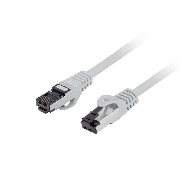 Patch cord кабел LANBERG CAT.8.1 S/FTP, 1m, Grey - PCF8-10CU-0100-S - 1