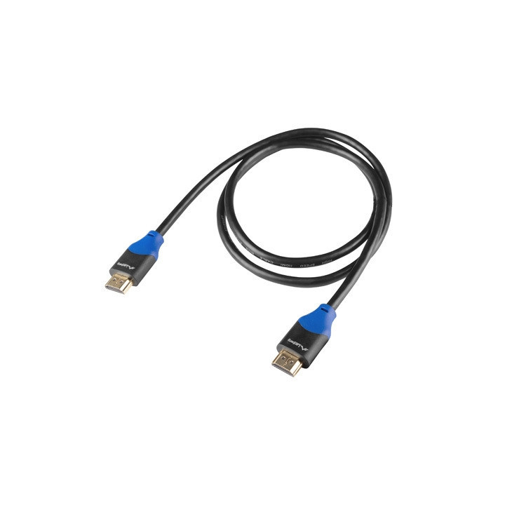HDMI кабел Lanberg CA-HDMI-15CU-0010-BK, 1m, HDMI 2.0 Male/Male, 4K 3840x2160, 18Gb/s - CA-HDMI-15CU-0010-BK - 3