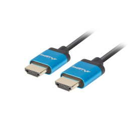 HDMI кабел Lanberg, HDMI M/M V2.0 1.8m 4K Slim черен - CA-HDMI-22CU-0018-BK - 1