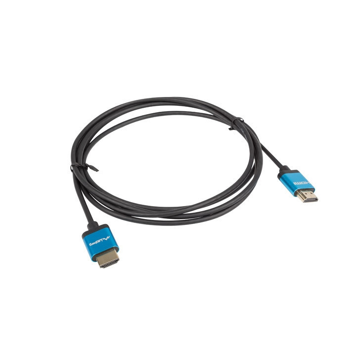 HDMI кабел Lanberg, HDMI M/M V2.0 1.8m 4K Slim черен - CA-HDMI-22CU-0018-BK - 3