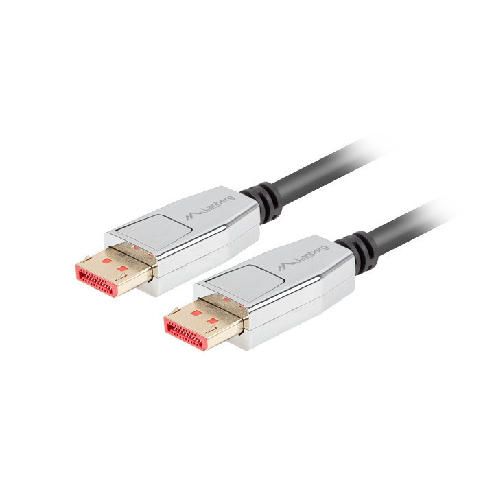 Кабел LANBERG DisplayPort, 1.8m 8K 60Hz V1.4 черен - CA-DPDP-20CU-0018-BK - 1