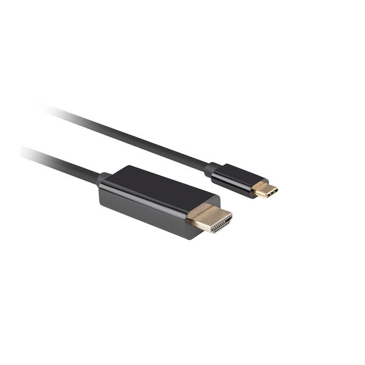 Кабел LANBERG USB-C към HDMI, 1.8m 4K 60Hz черен - CA-CMHD-10CU-0018-BK - 2
