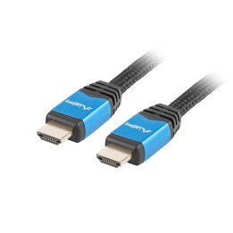 HDMI кабел Lanberg, 2.0 M/M 1m Black - CA-HDMI-20CU-0010-BL - 1