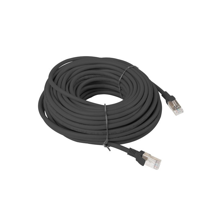 Patch кабел Lanberg CAT.6 UTP, 20m, RJ-45, черен - PCU6-10CC-2000-BK - 2