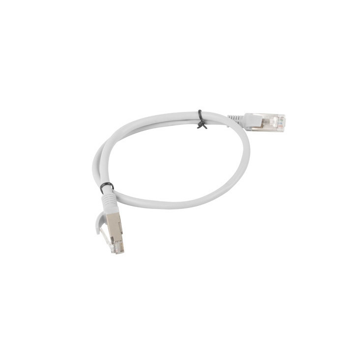 Patch кабел LANBERG CAT.5E, 0.5m RJ-45 Grey - PCU5-10CC-0050-S - 2