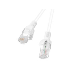 Patch кабел Lanberg CAT.5E, 1m RJ-45, White - PCU5-10CC-0100-W - 1