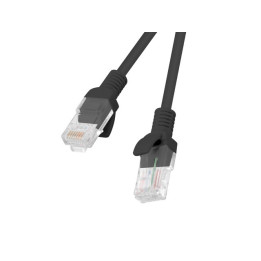 Patch кабел LANBERG CAT.5E, 1.5m RJ-45 черен - PCU5-10CC-0150-BK - 1