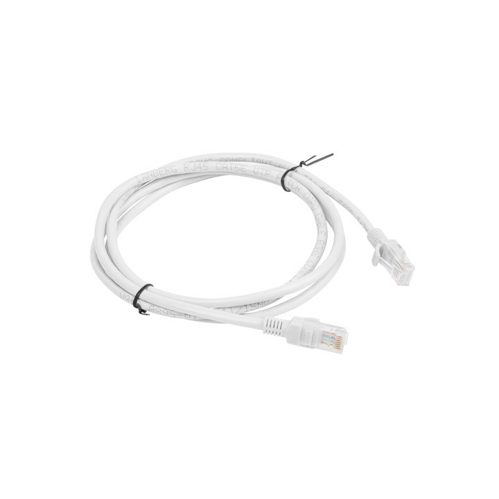 Patch кабел Lanberg CAT.5E, 1.5m RJ-45, Grey - PCU5-10CC-0150-S - 2