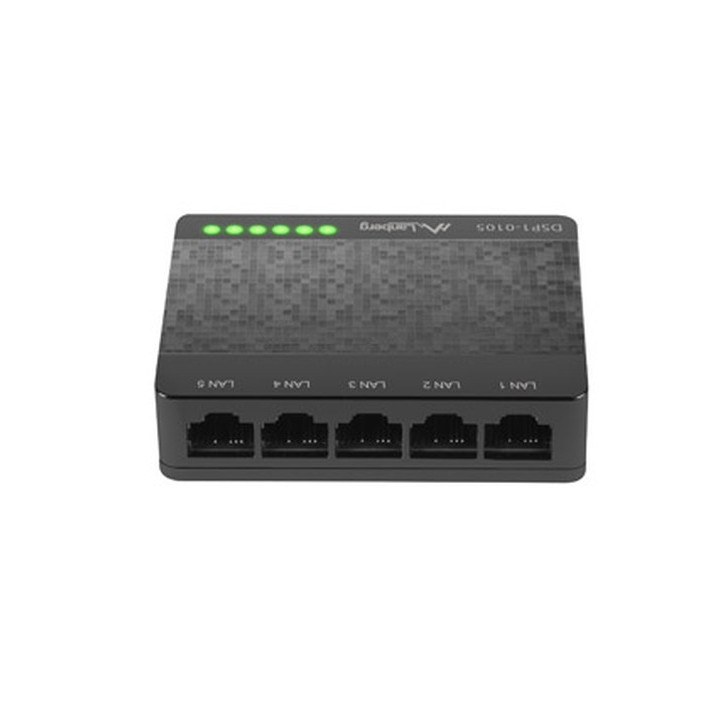 Комутатор Lanberg DSP1-0105, 5-портов 100 Mbps, Unmanaged - DSP1-0105 - 1
