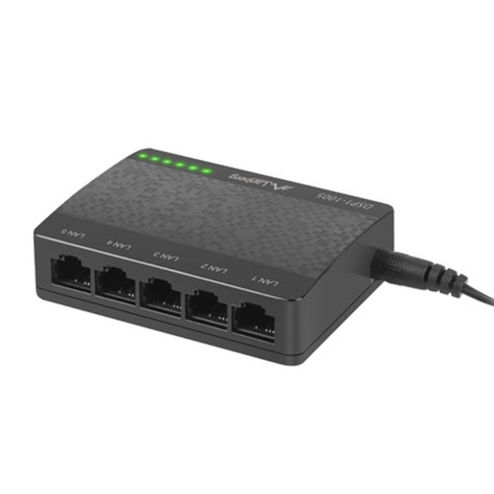 Комутатор Lanberg DSP1-1005, 5-портов Fast Ethernet, 10 Gbps пропускателна способност - 1