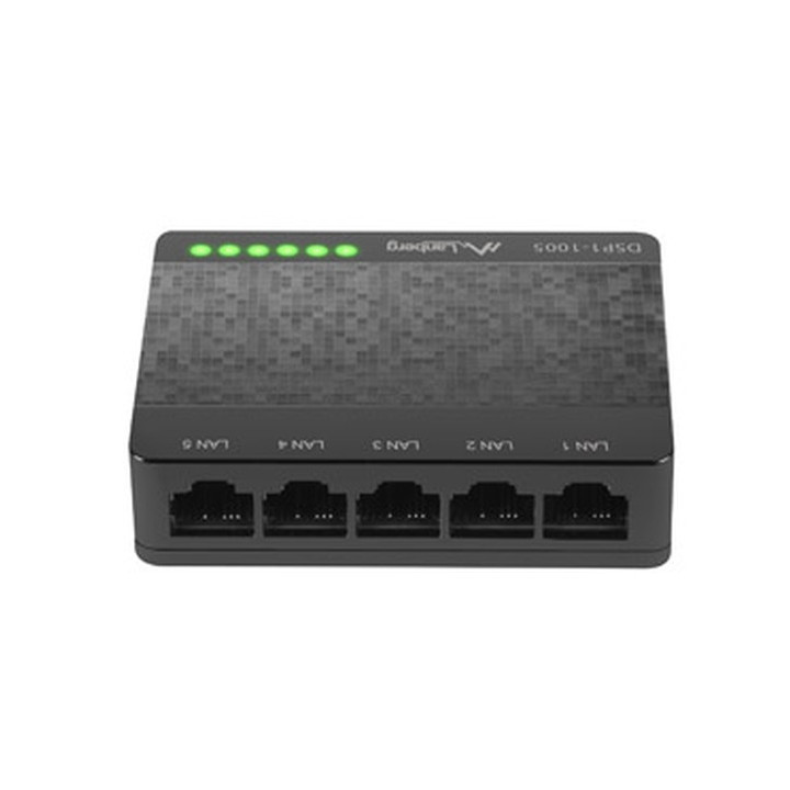Комутатор Lanberg DSP1-1005, 5-портов Fast Ethernet, 10 Gbps пропускателна способност - 3