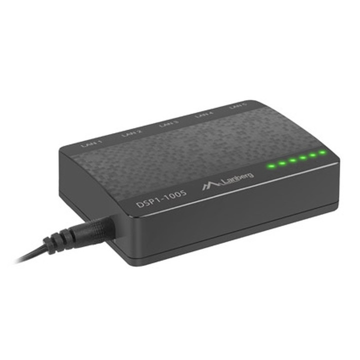 Комутатор Lanberg DSP1-1005, 5-портов Fast Ethernet, 10 Gbps пропускателна способност - 4