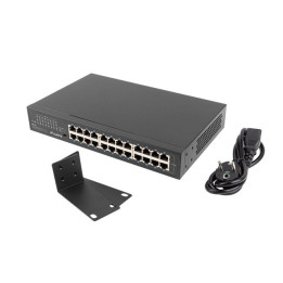 Мрежов комутатор LANBERG RSGE-24, 24x 1GB Gigabit Ethernet, неуправляем, Rackmount 19" - 1