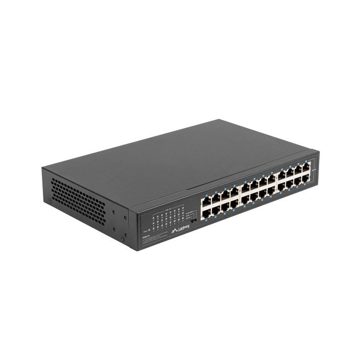 Мрежов комутатор LANBERG RSGE-24, 24x 1GB Gigabit Ethernet, неуправляем, Rackmount 19" - 4