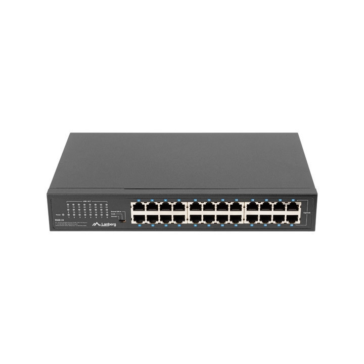 Мрежов комутатор LANBERG RSGE-24, 24x 1GB Gigabit Ethernet, неуправляем, Rackmount 19" - 5