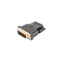 Видео адаптер LANBERG, HDMI (f) към DVI-D (m) Single Link - AD-0010-BK - 1