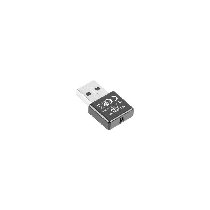 Безжичен адаптер Lanberg NC-0300-WI, USB 2.0, 300 Mbps 2.4GHz - NC-0300-WI - 3