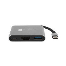 Докинг станция Natec Fowler MINI, USB 3.0, HDMI 4K, USB-C PD 60W - NMP-1607 - 1