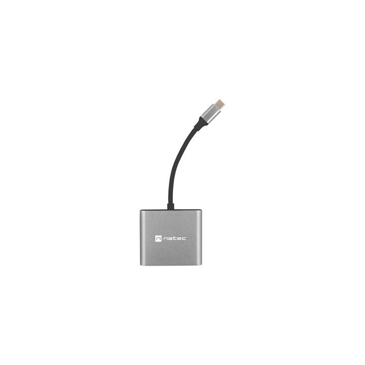 Докинг станция Natec Fowler MINI, USB 3.0, HDMI 4K, USB-C PD 60W - NMP-1607 - 2