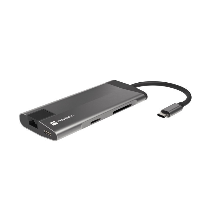 Докинг станция NATEC Fowler Plus, USB 3.0 HUB, HDMI 4K, USB-C PD 100W, RJ45, SD/MicroSD - NMP-1690 - 3