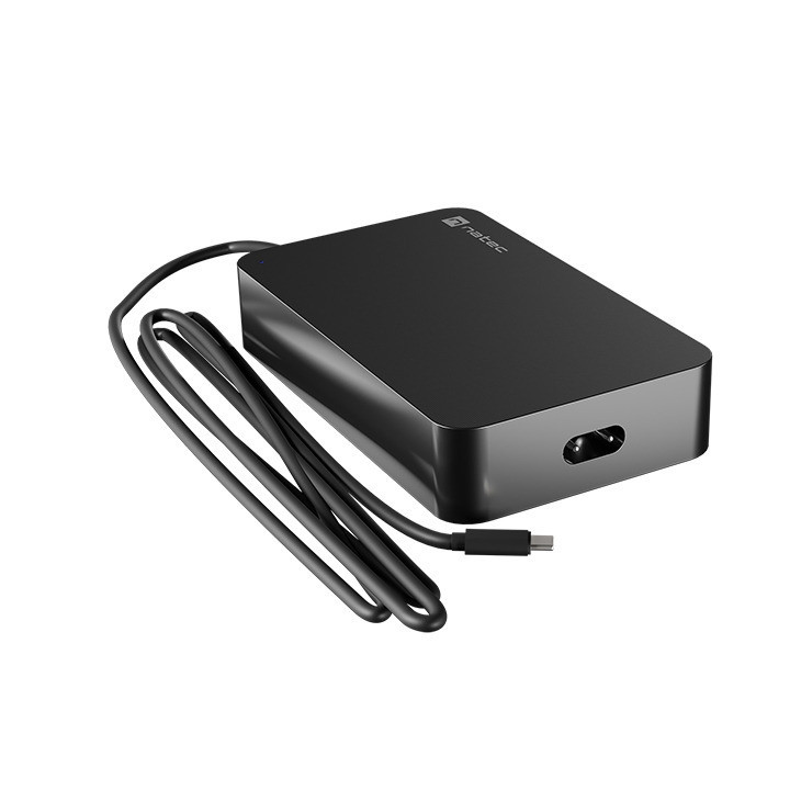 Универсално зарядно за лаптоп Natec Grayling, 90W USB-C за лаптопи/таблети/телефони - NZU-2035 - 2