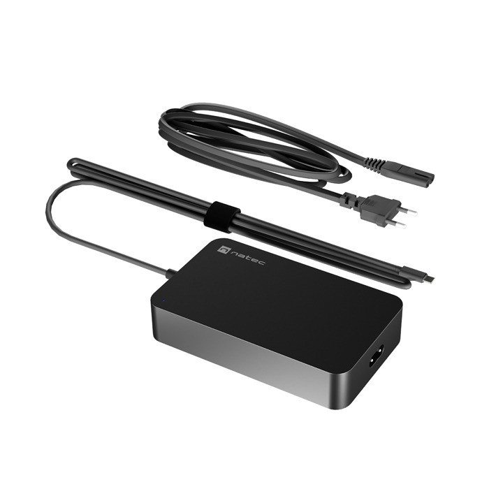 Универсално зарядно за лаптоп Natec Grayling, 90W USB-C за лаптопи/таблети/телефони - NZU-2035 - 3
