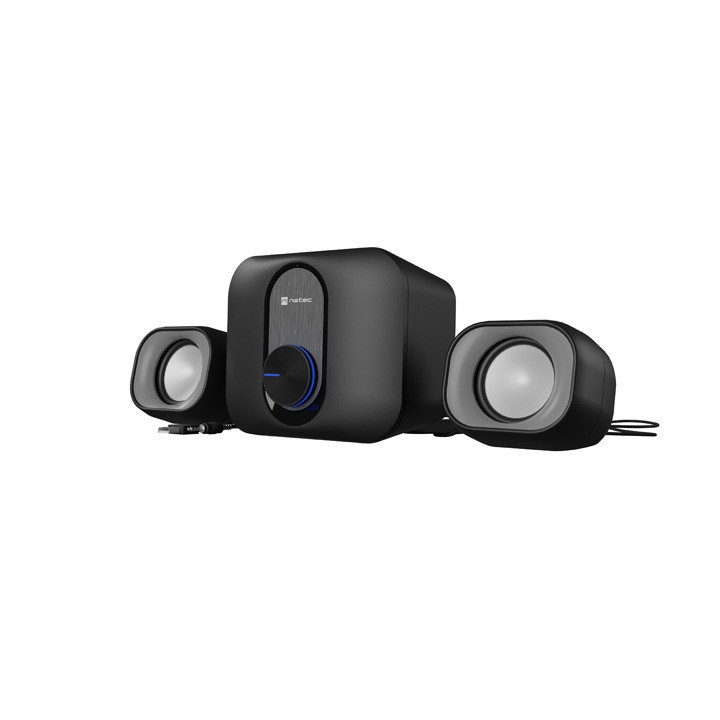 Тонколони Natec Pug, 2.1 система, 11W, 3.5mm/USB - NGL-2111 - 2