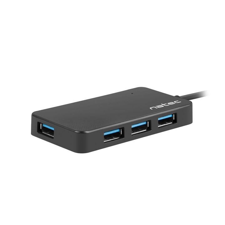 USB хъб Natec Moth, 4 порта USB 3.0 Type-A - NHU-1342 - 2