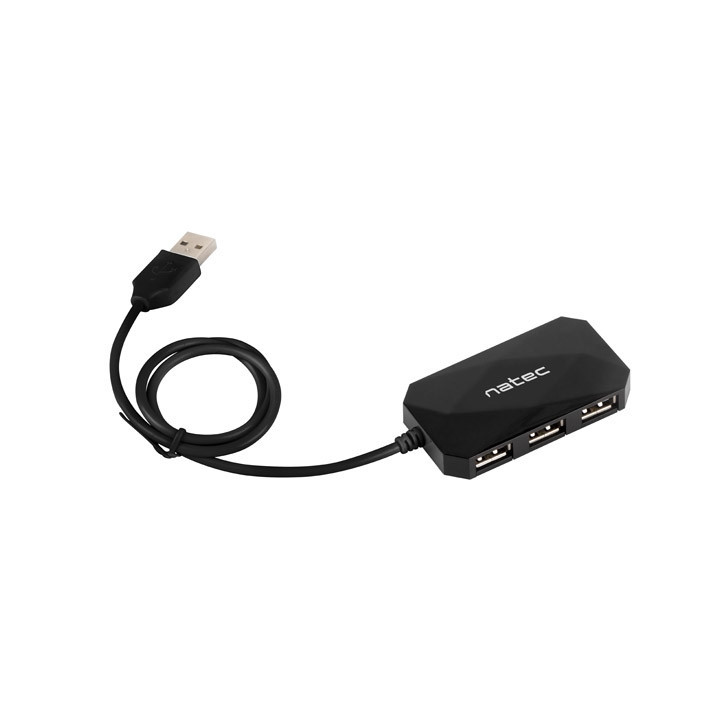 USB хъб Natec Locust, 4 портове USB 2.0 Type-A - NHU-0647 - 2