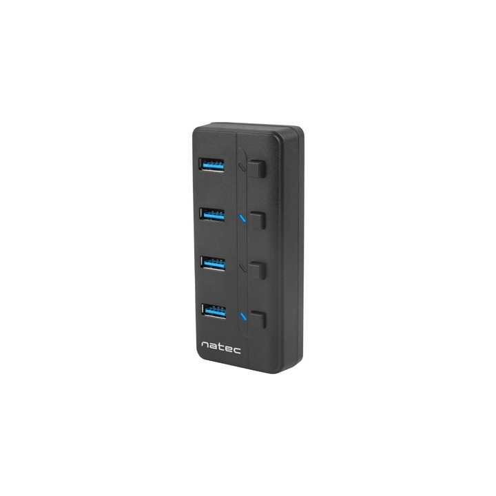 USB хъб Natec Mantis 2, 4 порта USB 3.0 Type-A, захранване USB-B 230V - NHU-1557 - 2