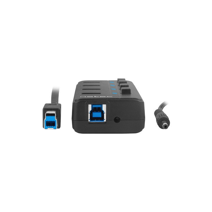 USB хъб Natec Mantis 2, 4 порта USB 3.0 Type-A, захранване USB-B 230V - NHU-1557 - 7