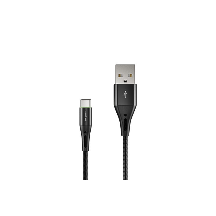 Кабел Natec USB-C към USB-A, 1m, Черен - NKA-1957 - 2