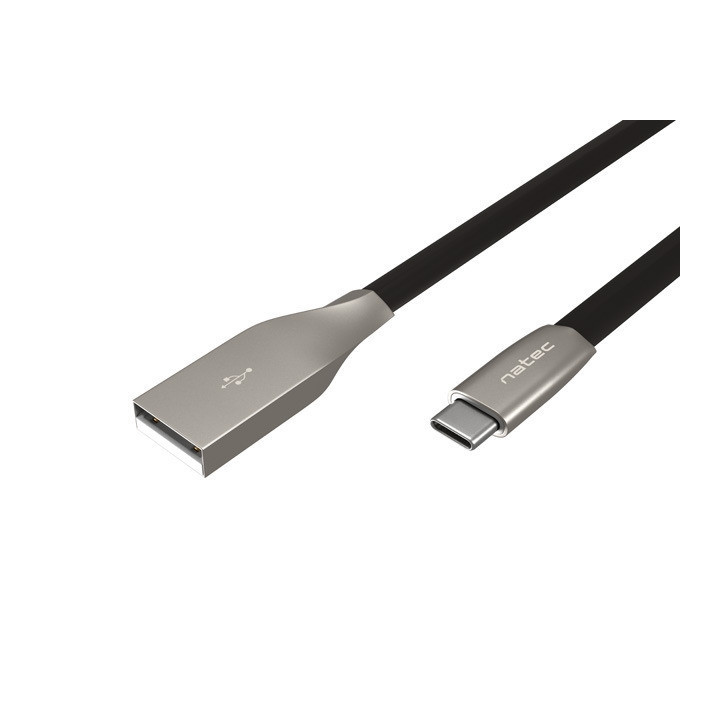 Кабел Natec USB-C към USB-A, 1m, Black - NKA-1954 - 1