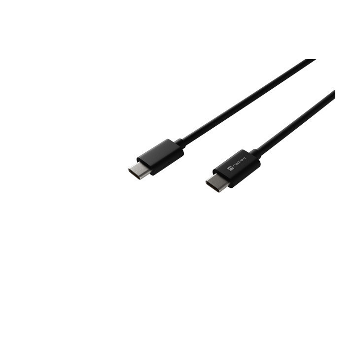 Кабел Natec USB-C към USB-C, 2m, PD 100W, Black - NKA-2147 - 2