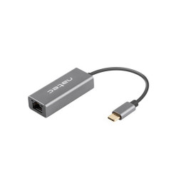 Мрежов адаптер NATEC Cricket, USB-C 3.1 към RJ45 1Gbps, 15cm кабел - NNC-1925 - 1