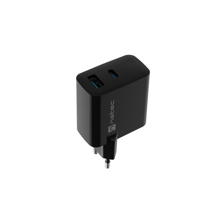 Зарядно NATEC Ribiera GaN, 65W USB-A + USB-C - NUC-2145 - 2