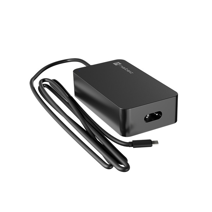 Зарядно Natec Grayling GAN, 65W USB-C за лаптопи, таблети и телефони - NZU-2361 - 4