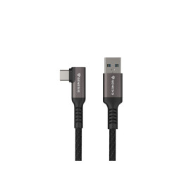 Кабел Genesis USB-C към USB-A, 3м, 5Gb/s, PD 15W, Черен - NVC-2220 - 1