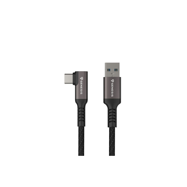 Кабел Genesis USB-C към USB-A, 3м, 5Gb/s, PD 15W, Черен - NVC-2220 - 1