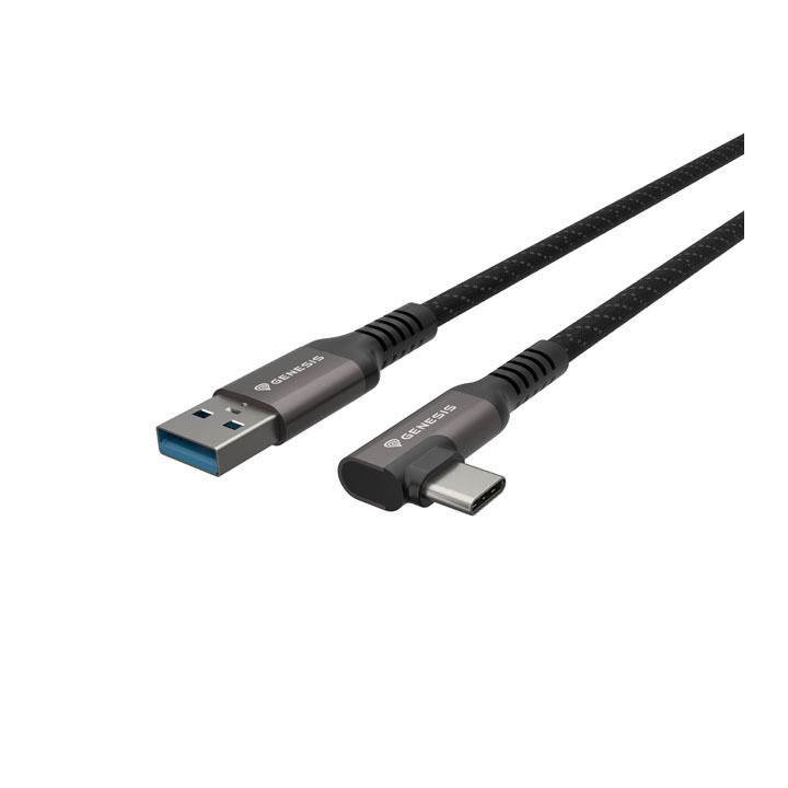 Кабел Genesis USB-C към USB-A, 3м, 5Gb/s, PD 15W, Черен - NVC-2220 - 2