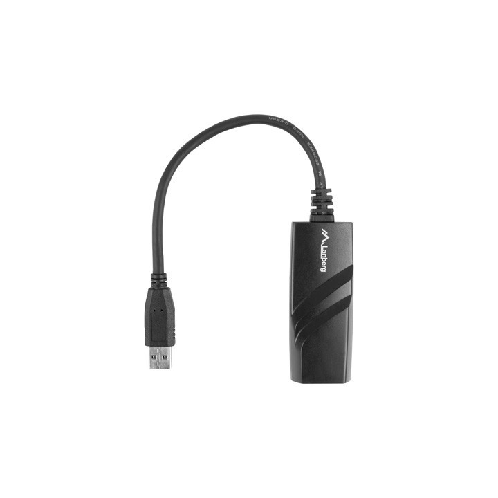 Мрежова карта Lanberg, USB 3.0 към RJ-45 1Gbps - NC-1000-01 - 2