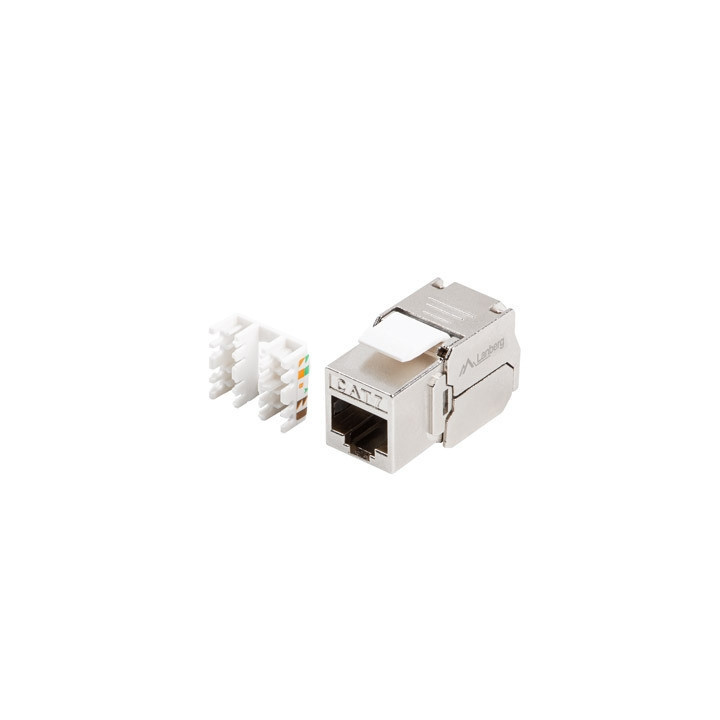 Keystone конектор Lanberg Cat.7 FTP, RJ45 женски, LSA безинструментален - KSF7-2000 - 1